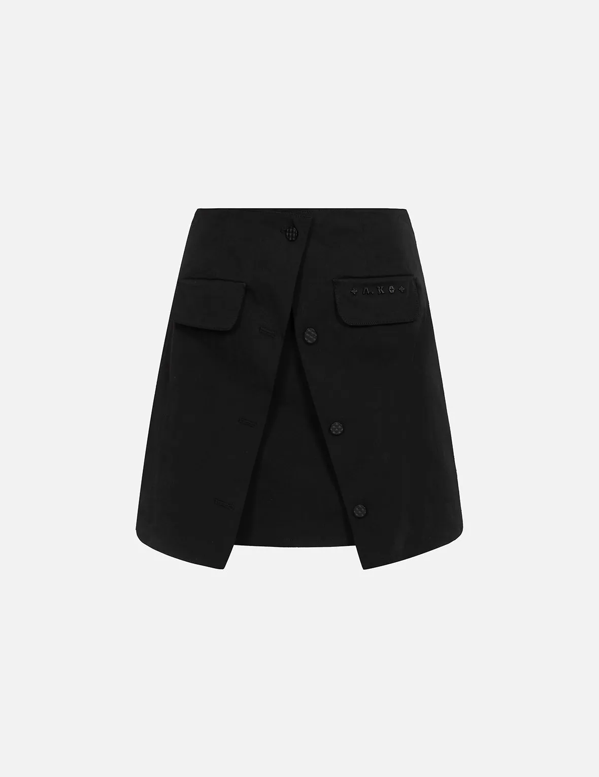 A-Line Wrap Mini Skirt