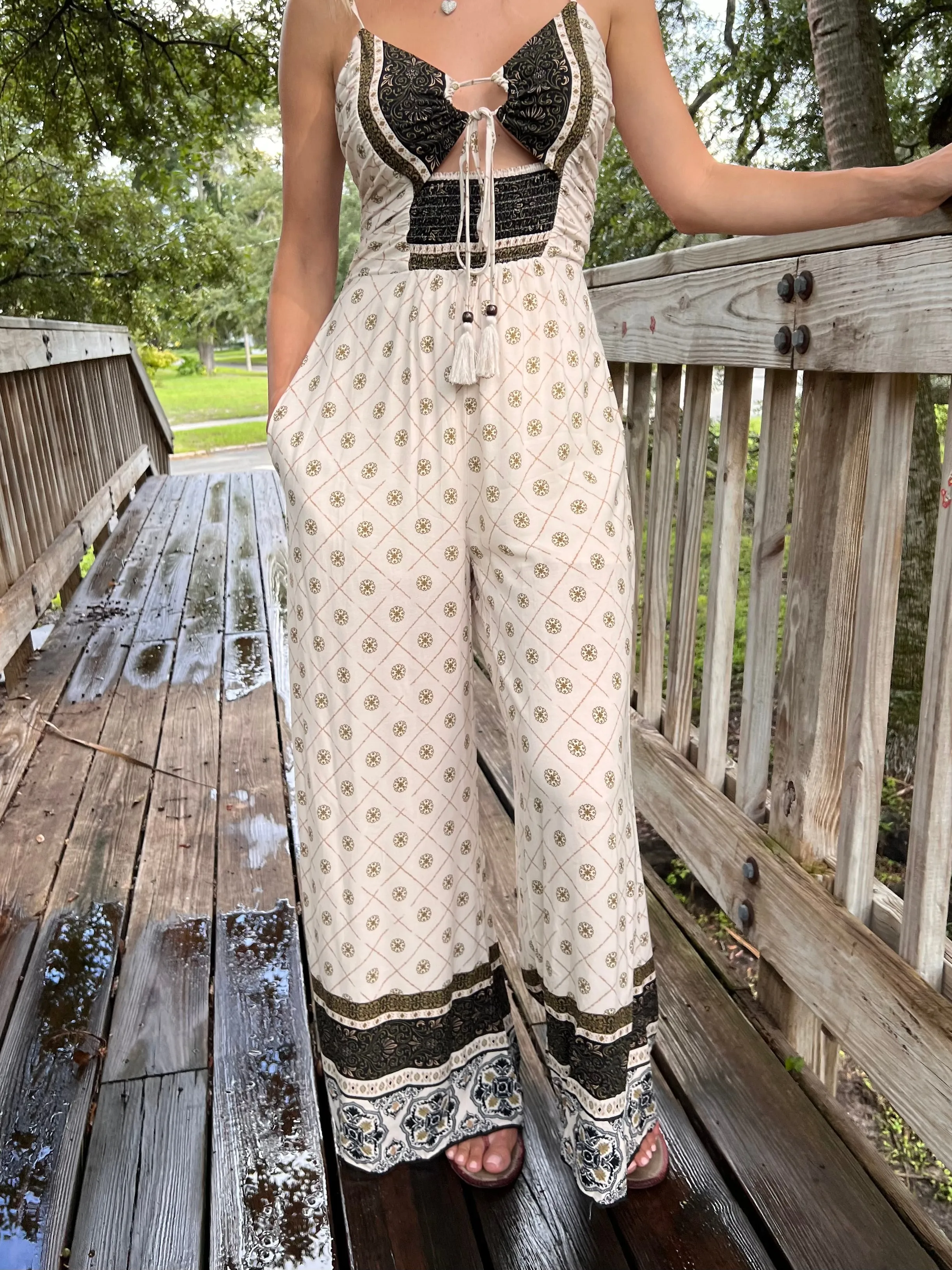 ALLEGRA PRINTED JUMPSUIT IN MULTI