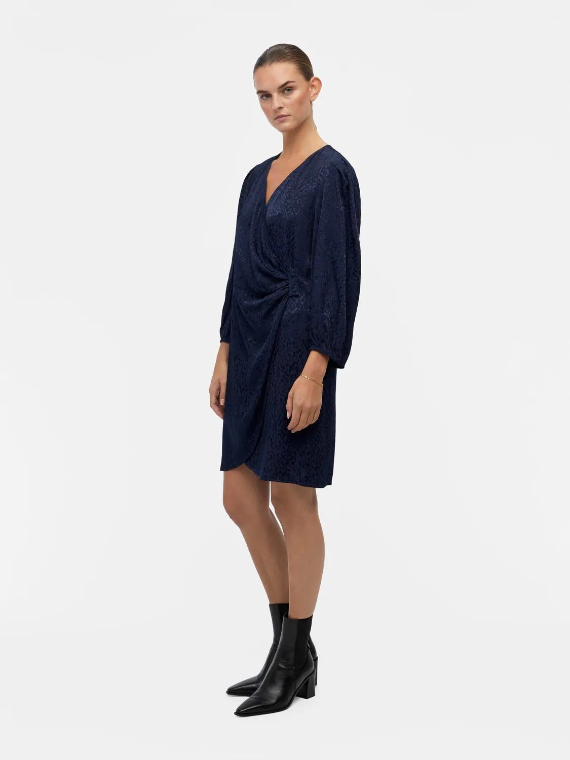 Aria Wrap Dress - Sky Captain