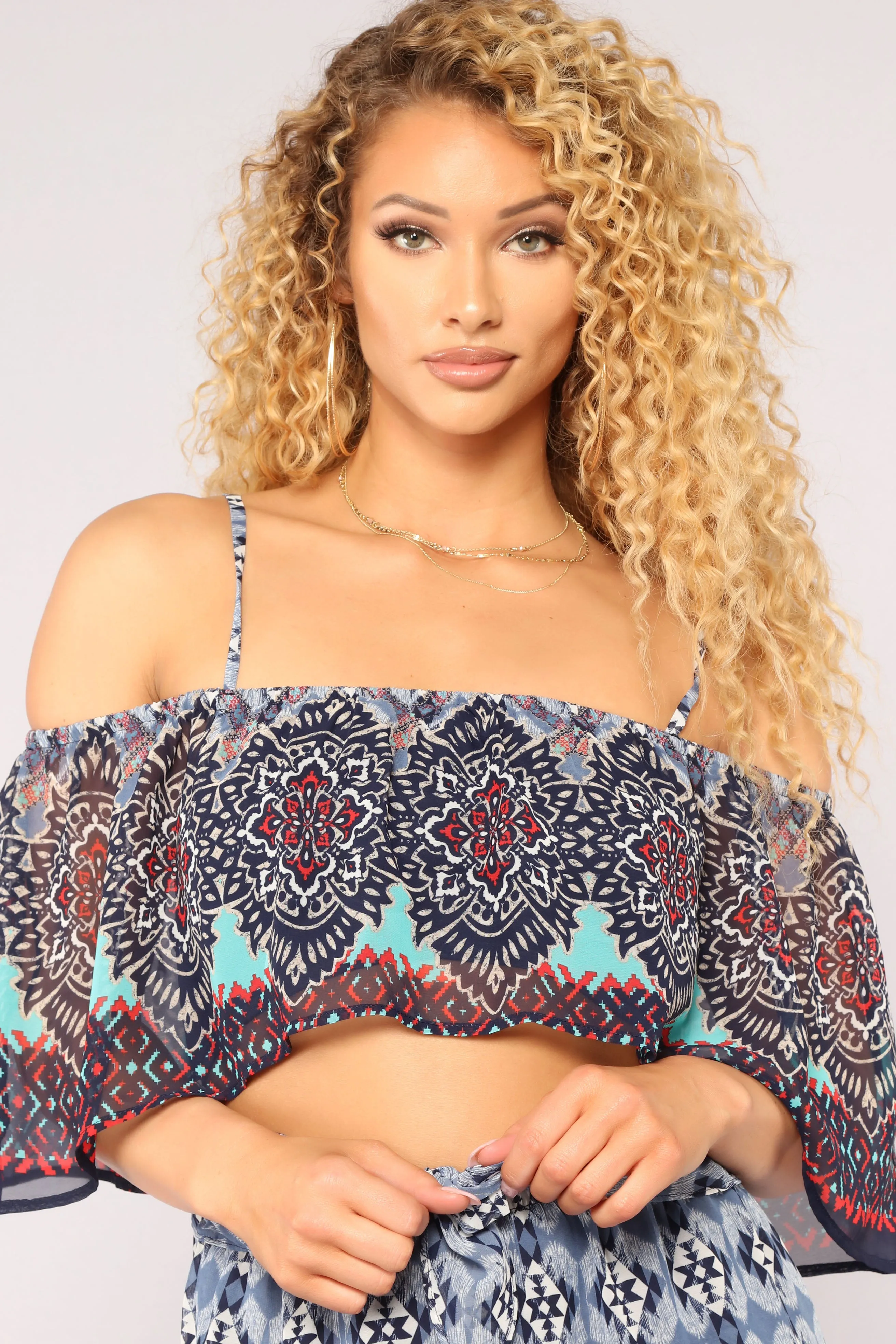 Aruba Border Print Jumpsuit - Multi