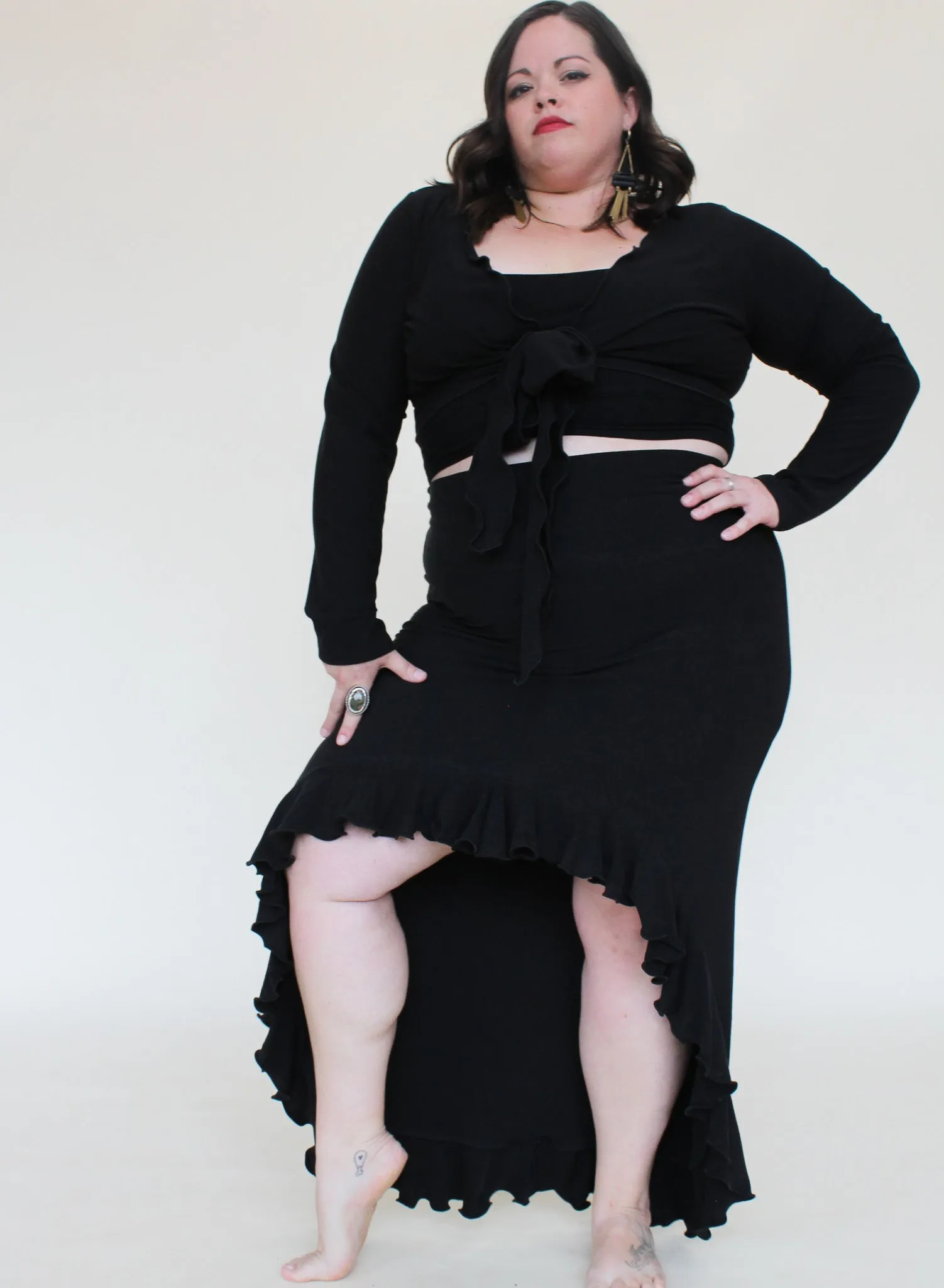 'Black' Flamenco Skirt