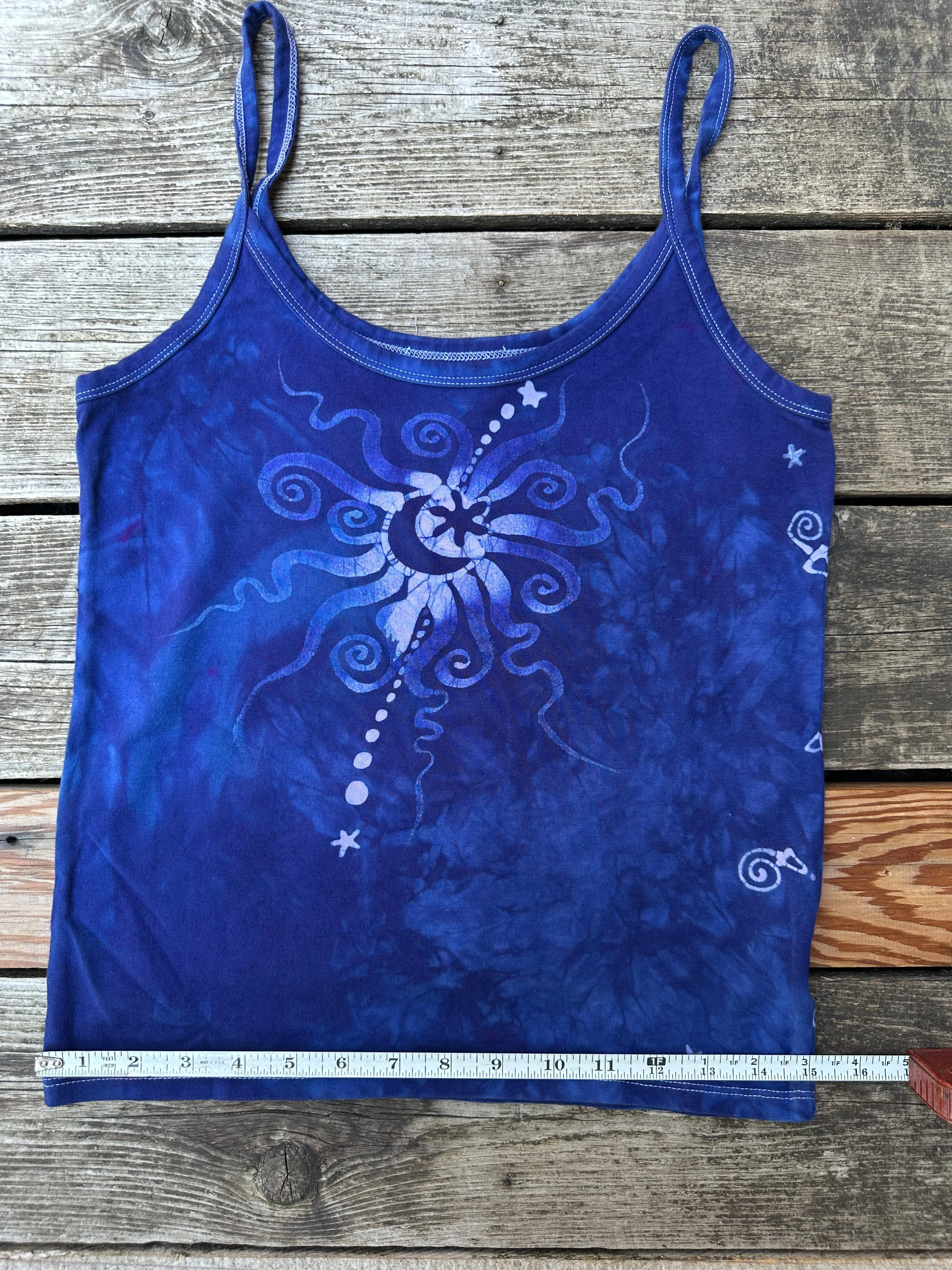 Blue Moon Hand Painted Batikwalla Tank Top