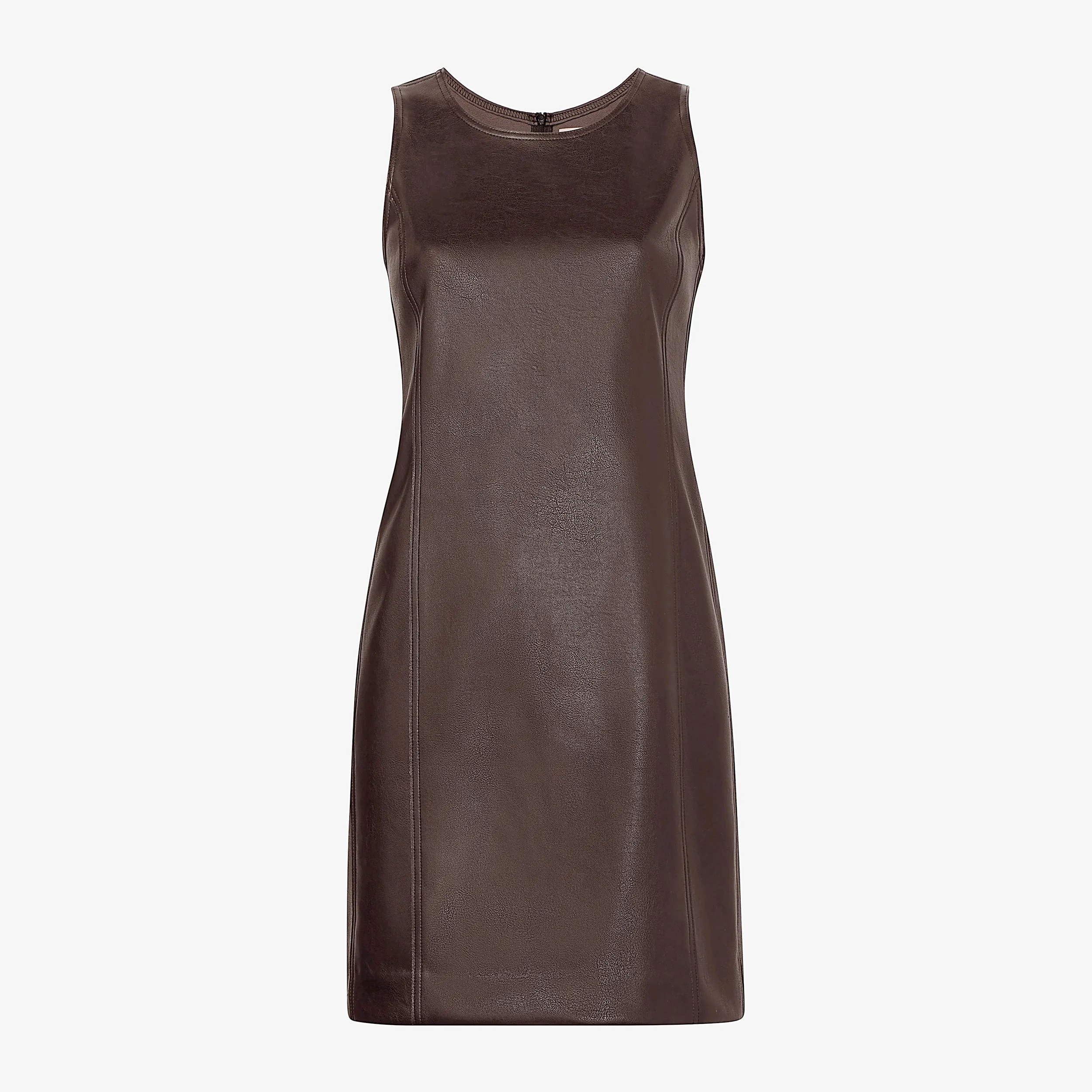 Chloe Dress - Vegan Leather :: Brown