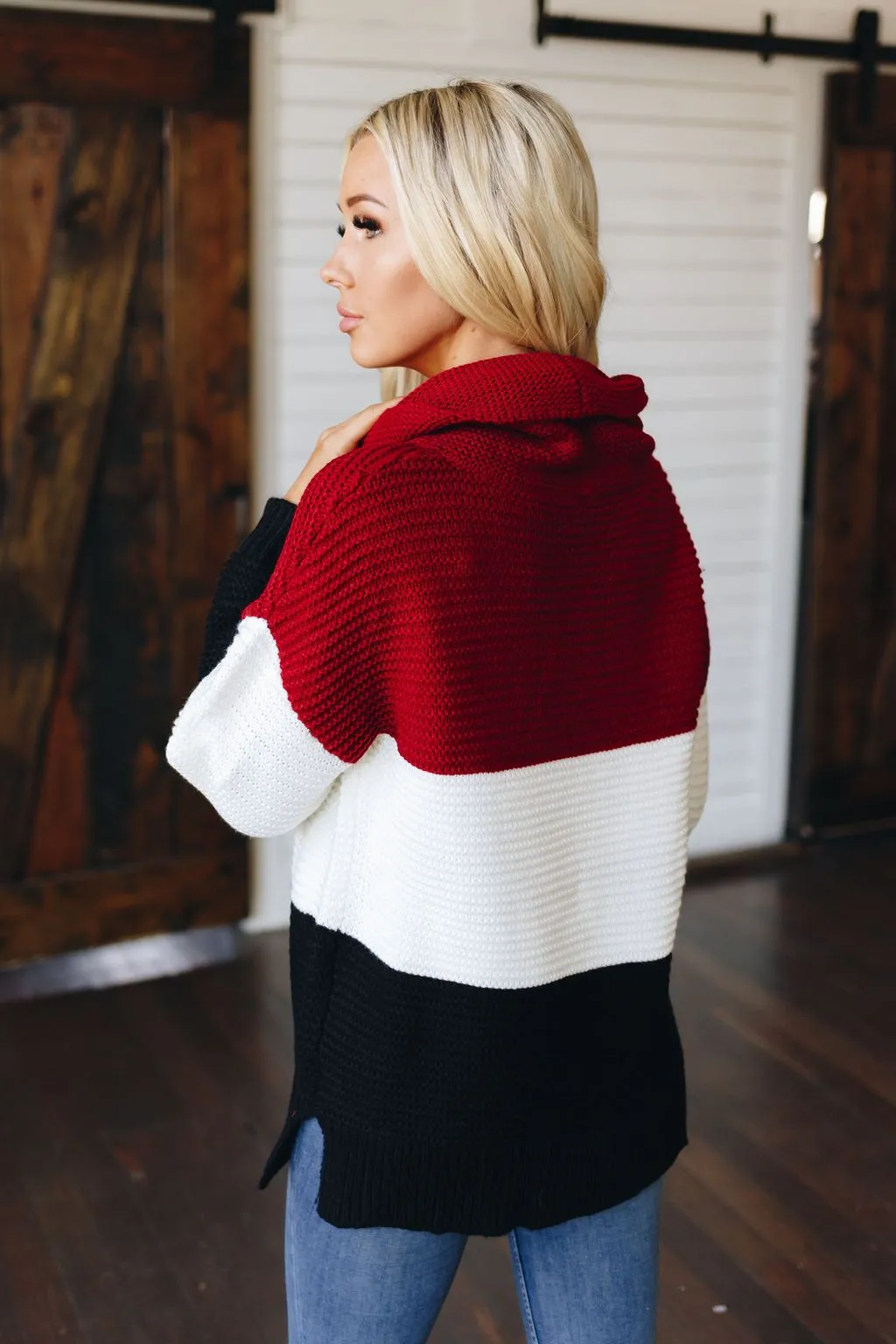 Clean Slate Color Block Sweater