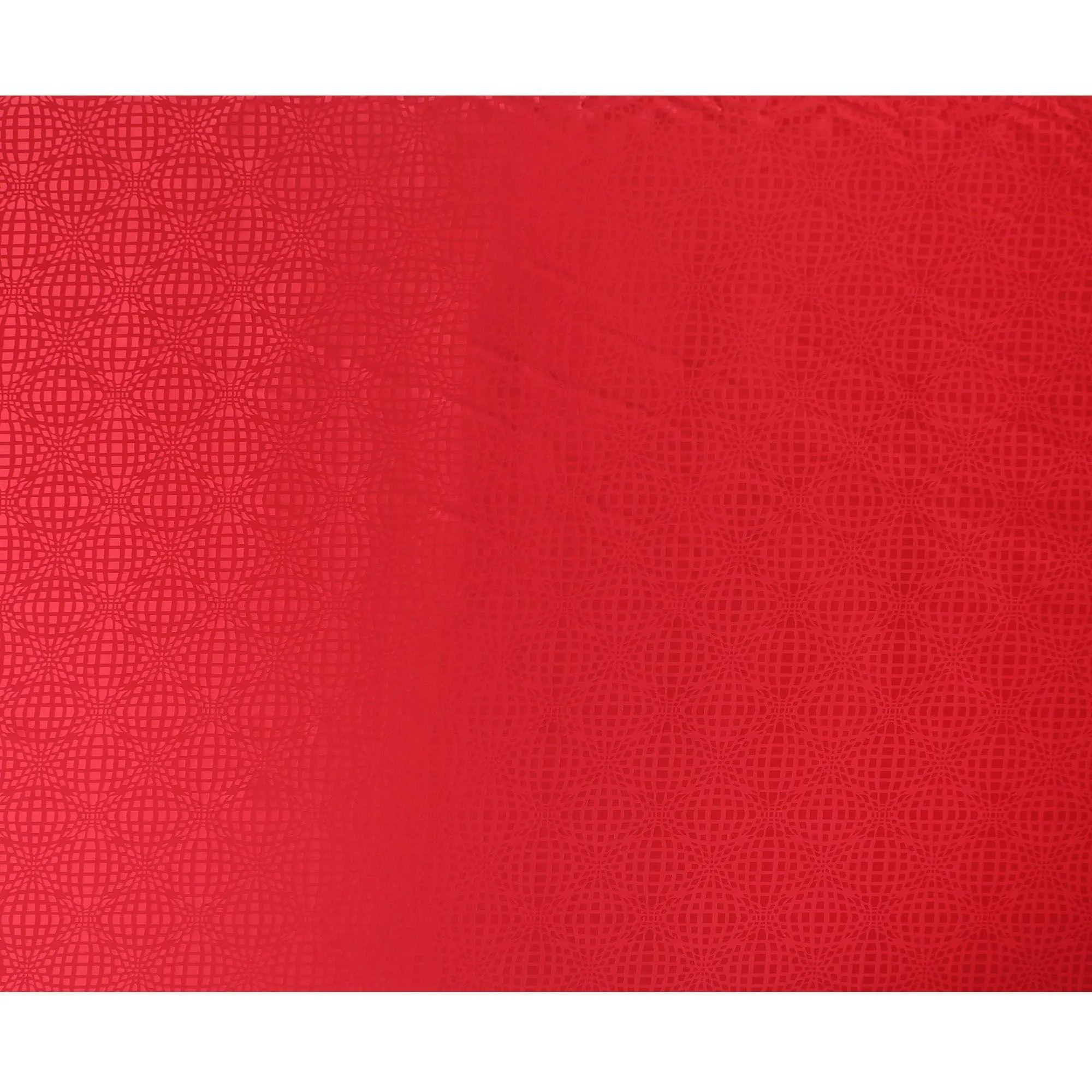 Crimson red premium pure silk crepe fabric with same tone jacquard in fancy design-D11951