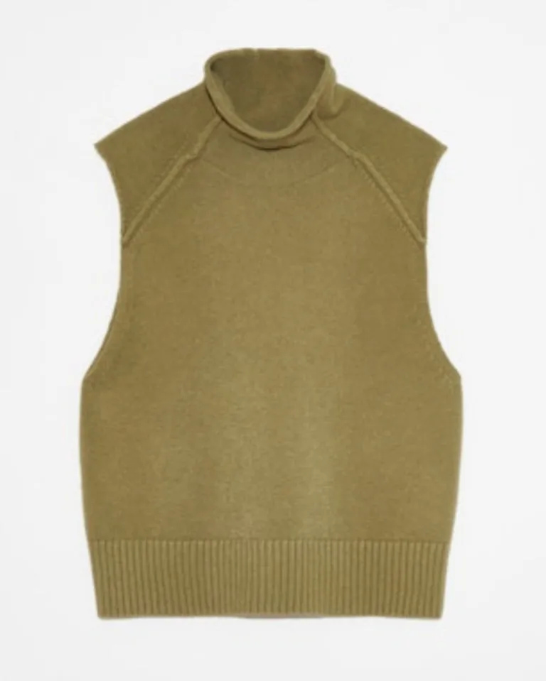 Deluc Penstemon Knit Turtleneck Vest