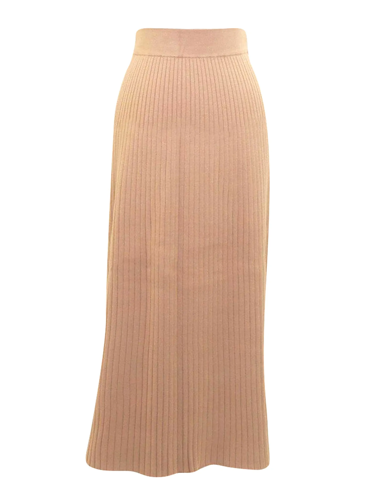 DOT Knit Ribbed A-line Skirt