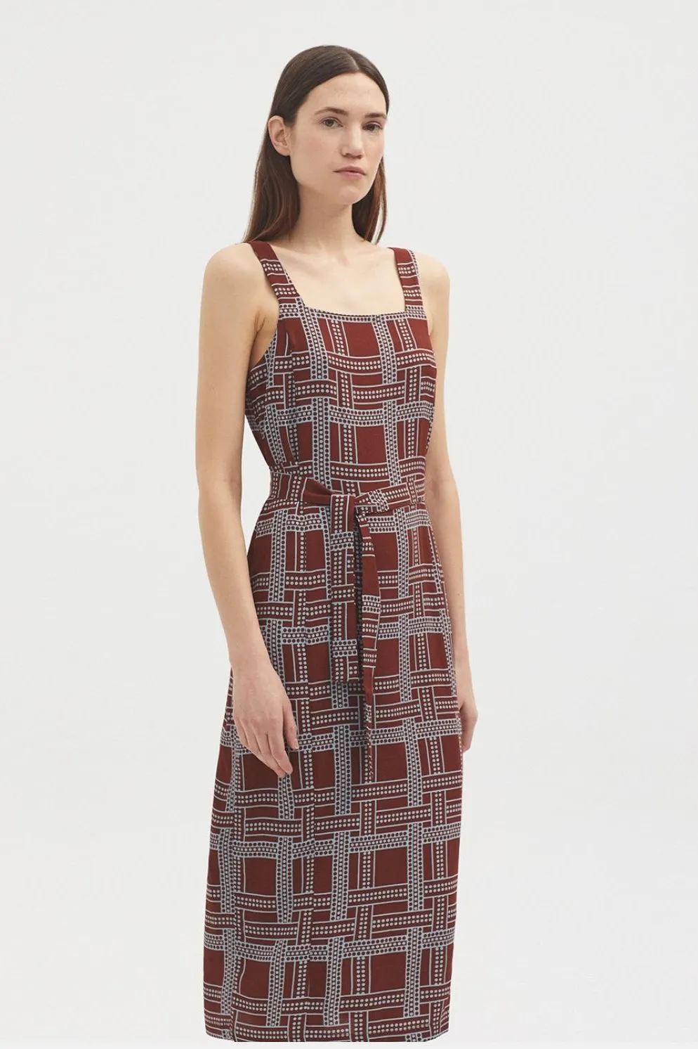 Dot Ribbon Print Dress