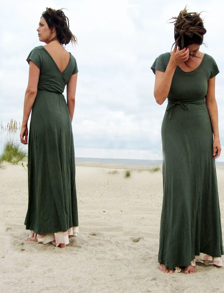 Flip Wrap Simplicity Long Dress