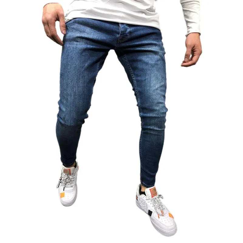 Funki Buys | Pants | Men's Skinny Slim Fit Cargo Pencil Jeans