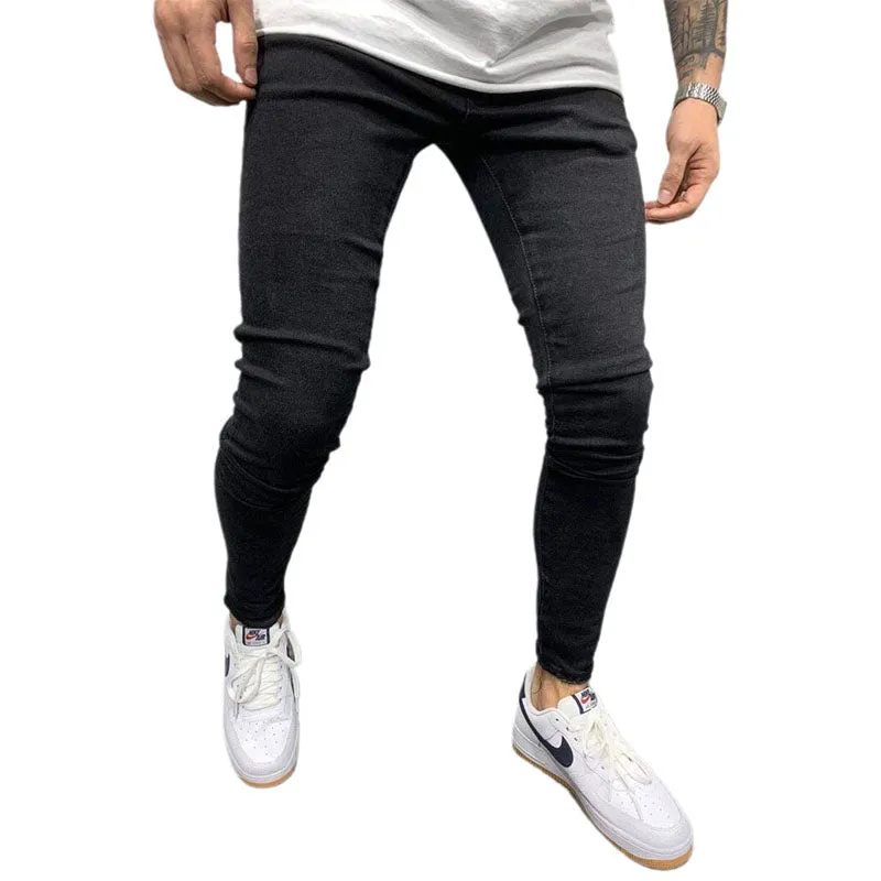 Funki Buys | Pants | Men's Skinny Slim Fit Cargo Pencil Jeans