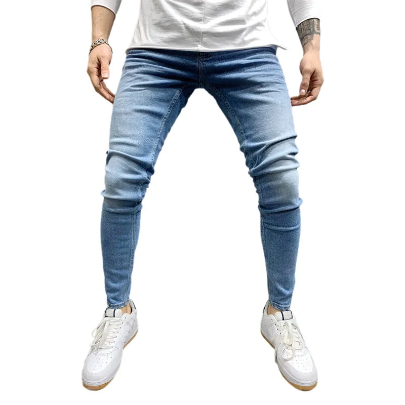 Funki Buys | Pants | Men's Skinny Slim Fit Cargo Pencil Jeans