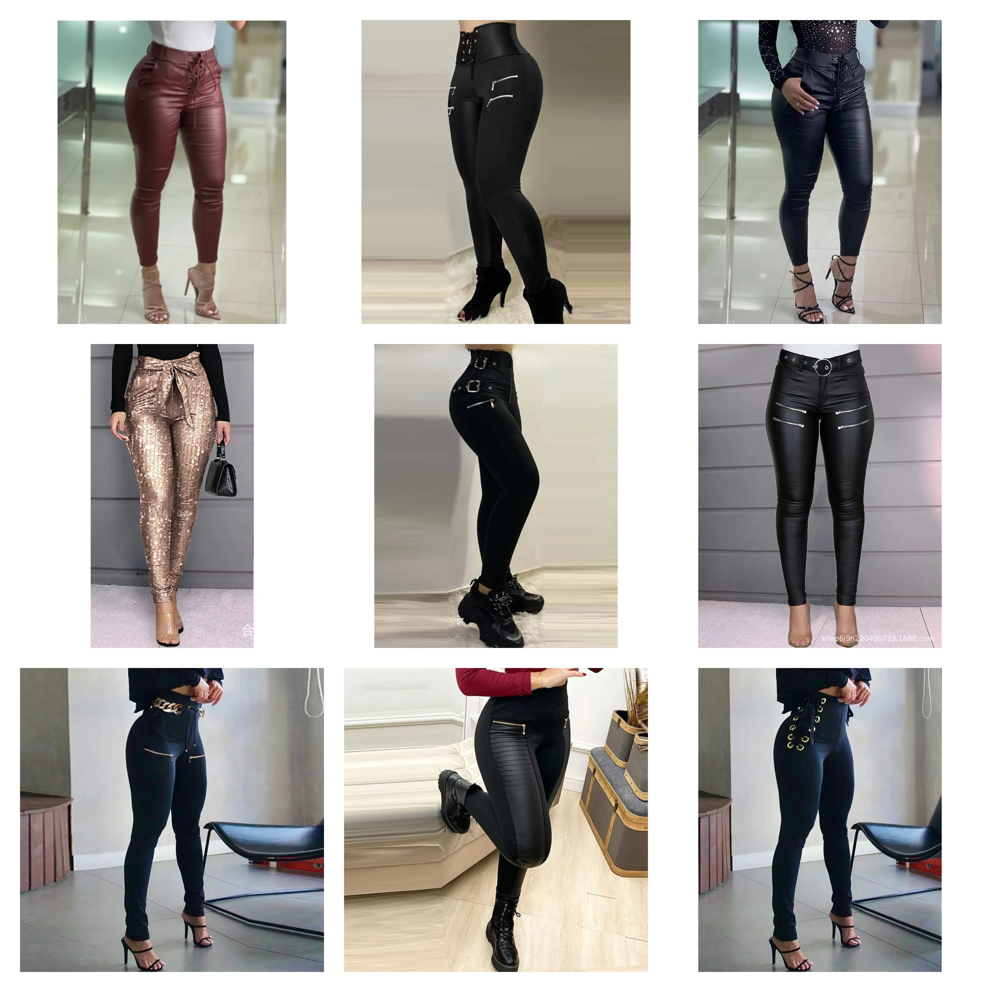 Funki Buys | Pants | Women's High Waist Skinny Pencil Pants