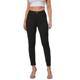 Funki Buys | Pants | Women's Stretchy Stitch 3/4 Cropped Casual Pants