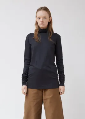 Grey Jersey Turtleneck