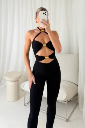 Harley black cut out jumpsuit