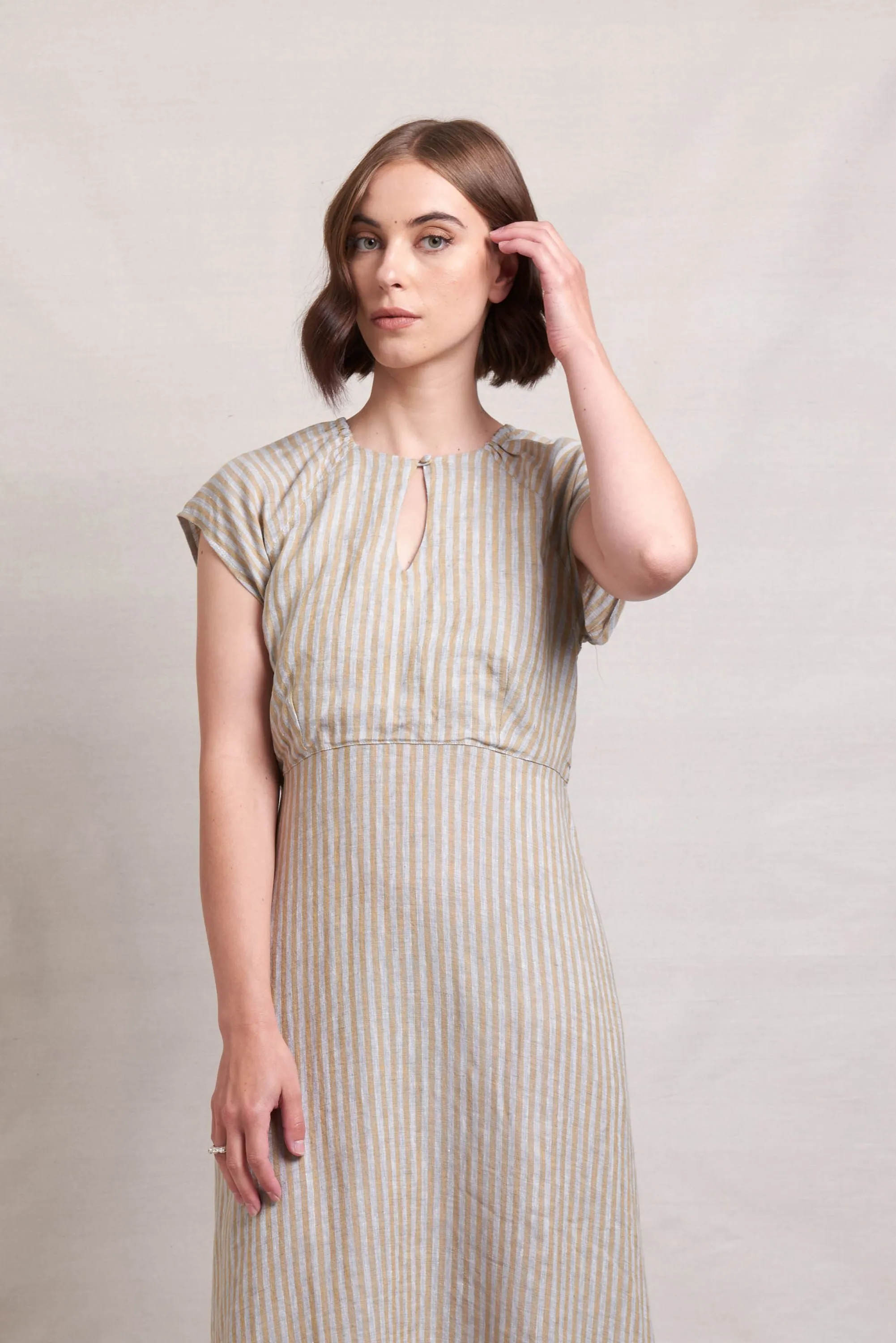 Key Note Dress - Mineral Stripe