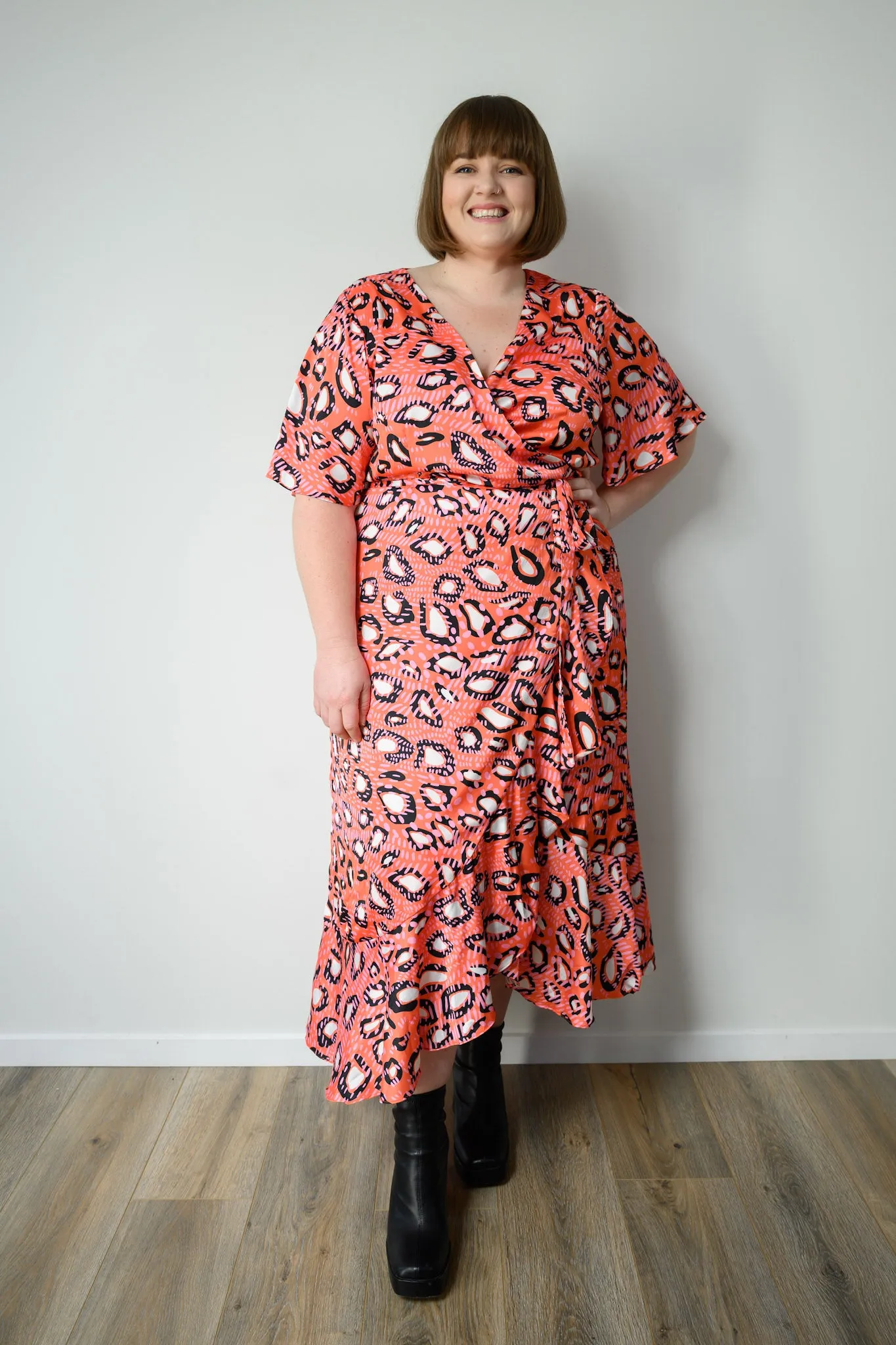 Marie wrap dress - Animal print