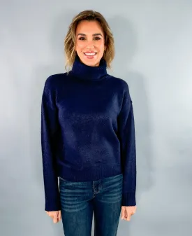 Nation Navy Turtleneck Sweater