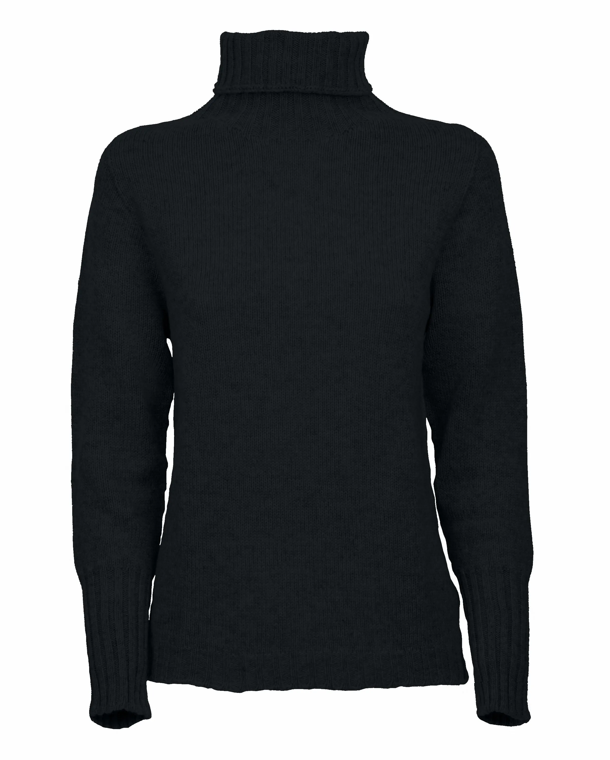 NEW FALL 24 - Women's Classic Cashmere Turtleneck Sweater Black