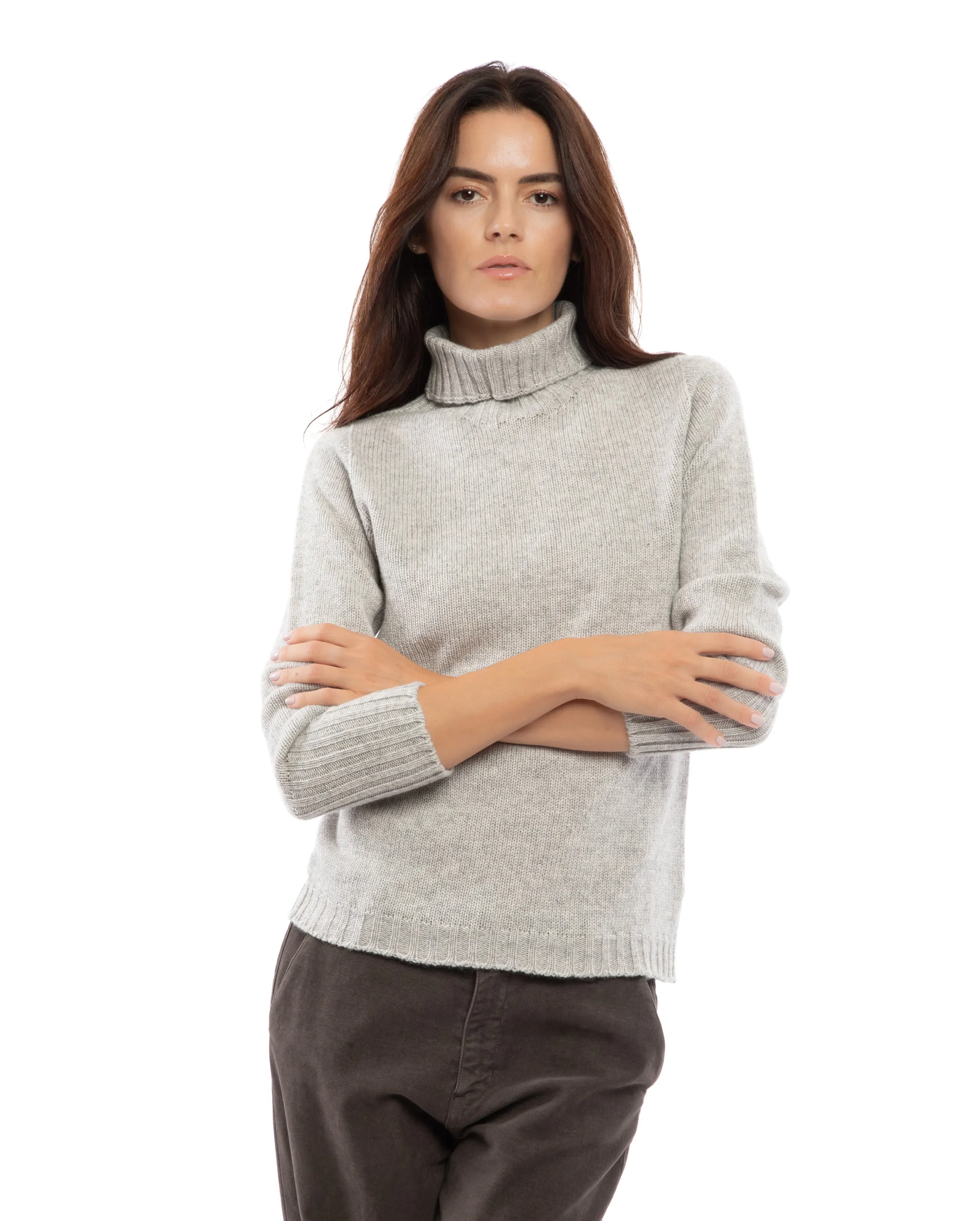 NEW FALL 24 - Women's Classic Cashmere Turtleneck Sweater Black