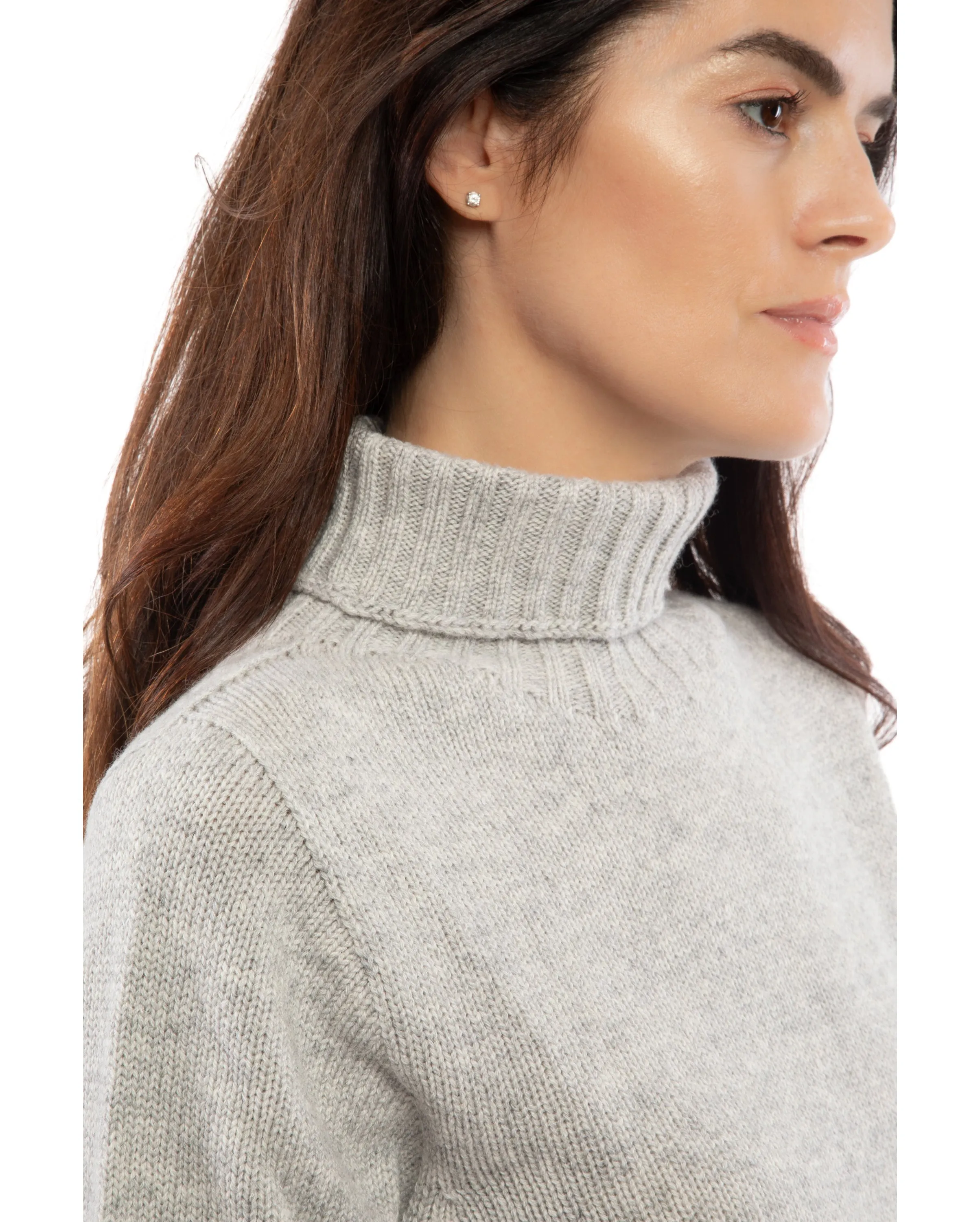 NEW FALL 24 - Women's Classic Cashmere Turtleneck Sweater Black