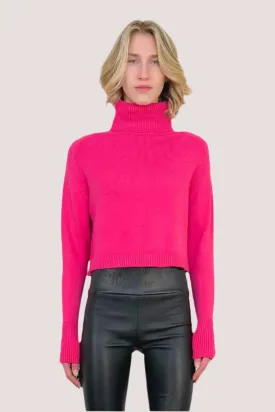 Pugliese Turtleneck Sweater - Hot Pink