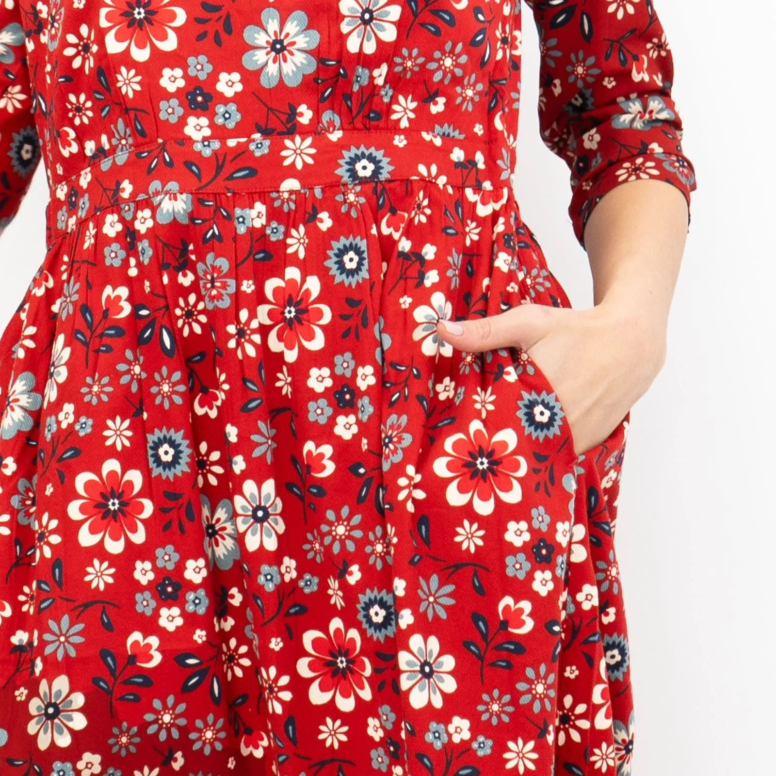 Seasalt Folksy Floral Dahlia Forestry Dress