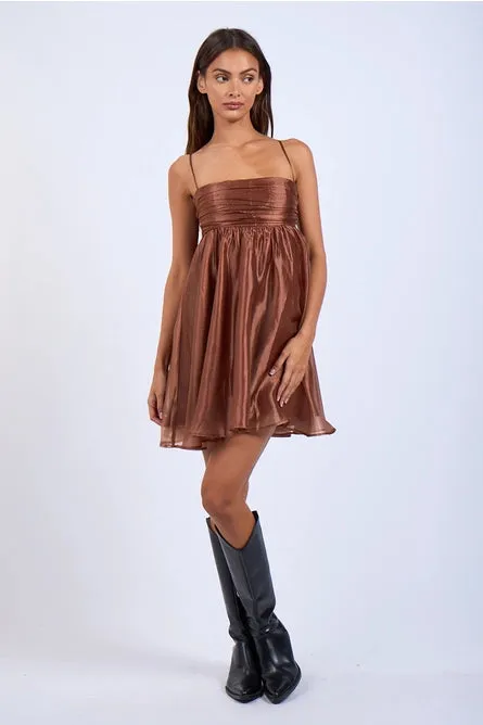 Sheer Layered Swing Dress