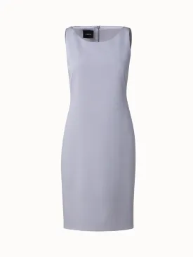 Silk Stretch Crêpe Sheath Dress