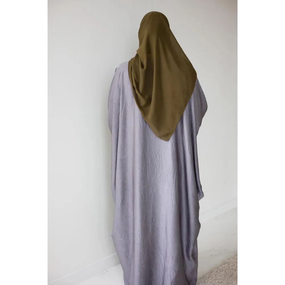 Slip Dress and Loose Fit Abaya (Silver Lining)