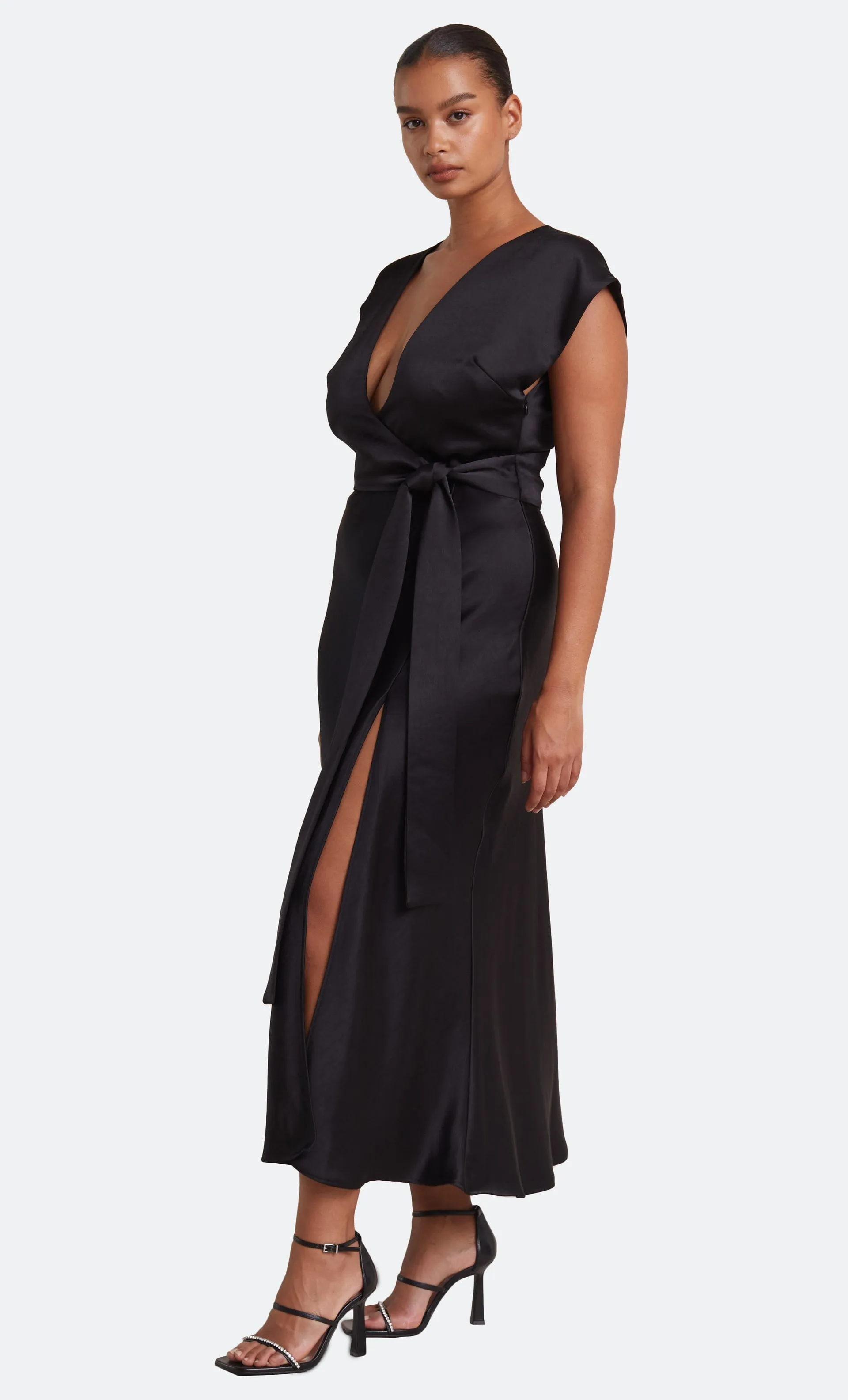 The Dreamer Wrap Dress Black