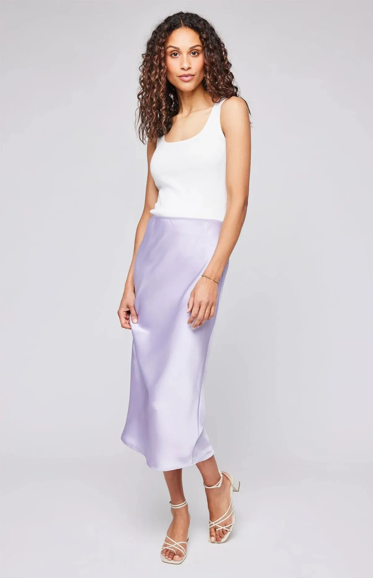 The Selena Satin Skirt