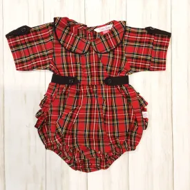 Tristan Plaid bubble suit | Ruffle Butts