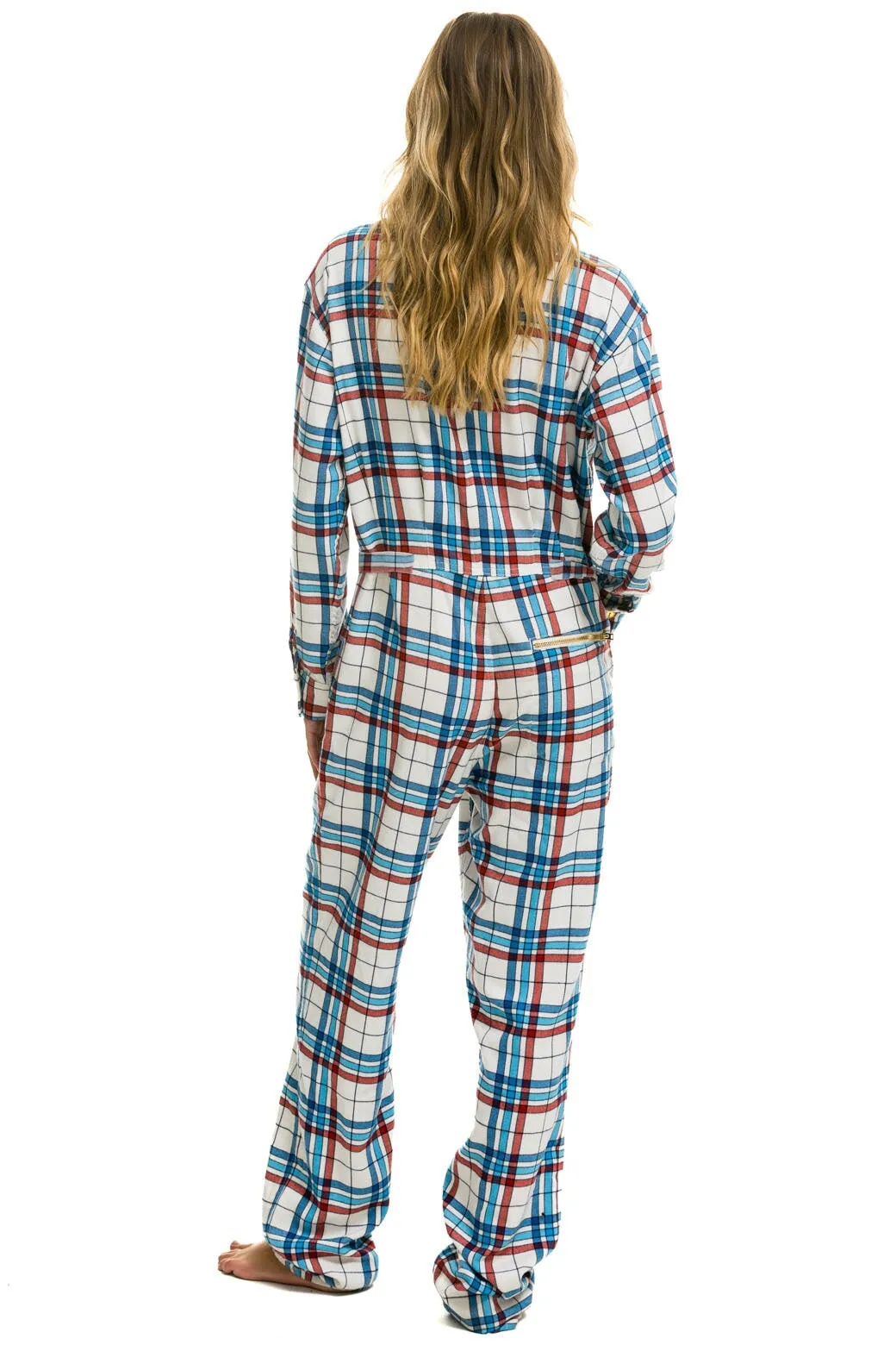 UNISEX PLAID FLIGHT SUIT - MONTAUK PLAID