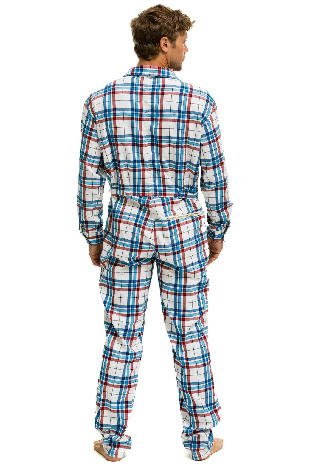 UNISEX PLAID FLIGHT SUIT - MONTAUK PLAID