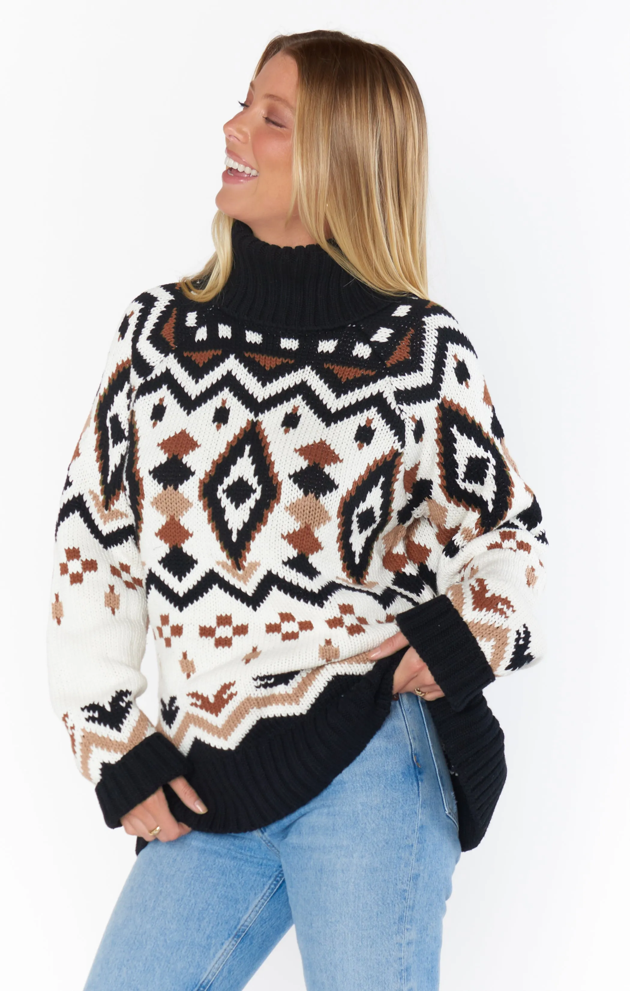 Vail Sweater ~ Neutral Faire Isle