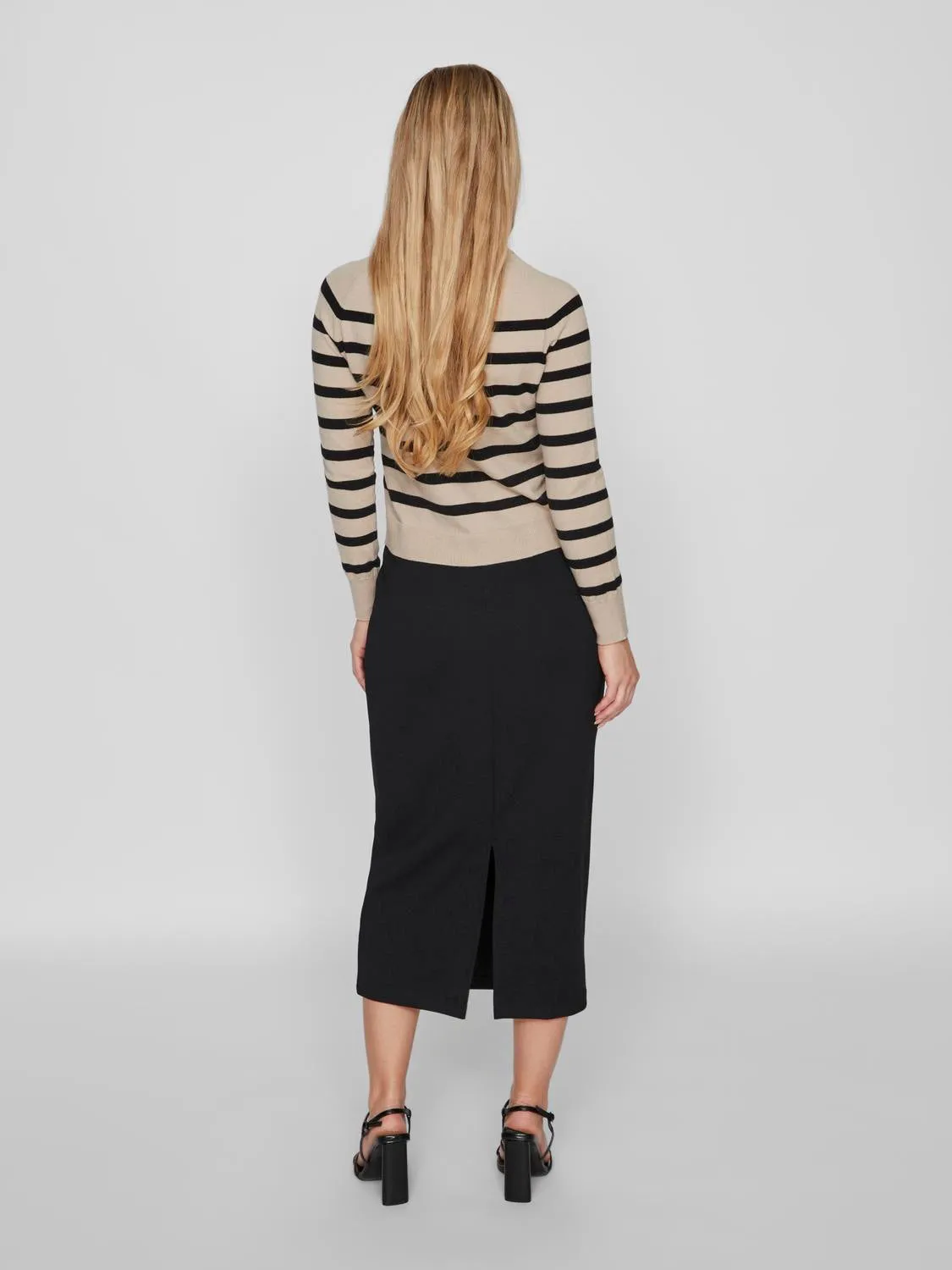 VIREFLECTI Midi Skirt - Black Beauty