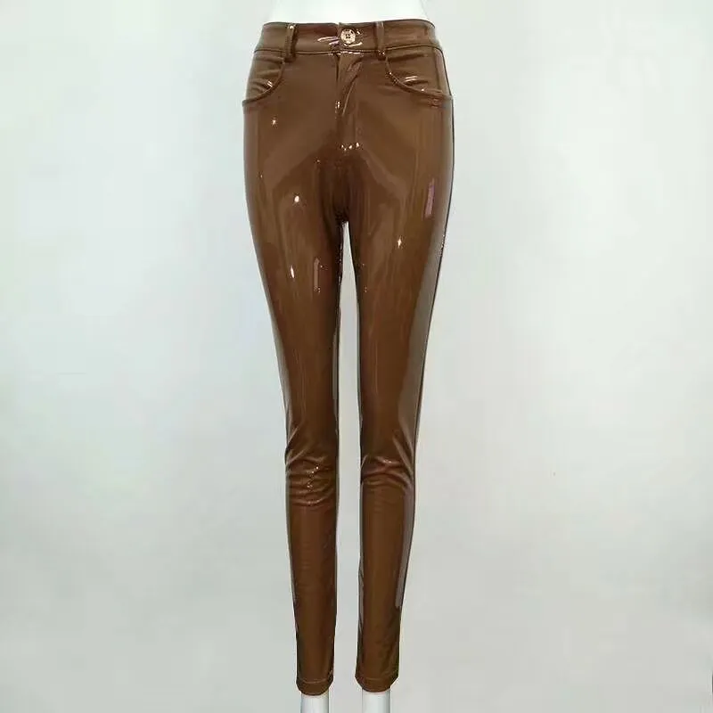 Women's PU Leather Pants Sexy Stretch Women's Pants Bodycon Winter Women Leather Pants Women Trousers Pantalon Female