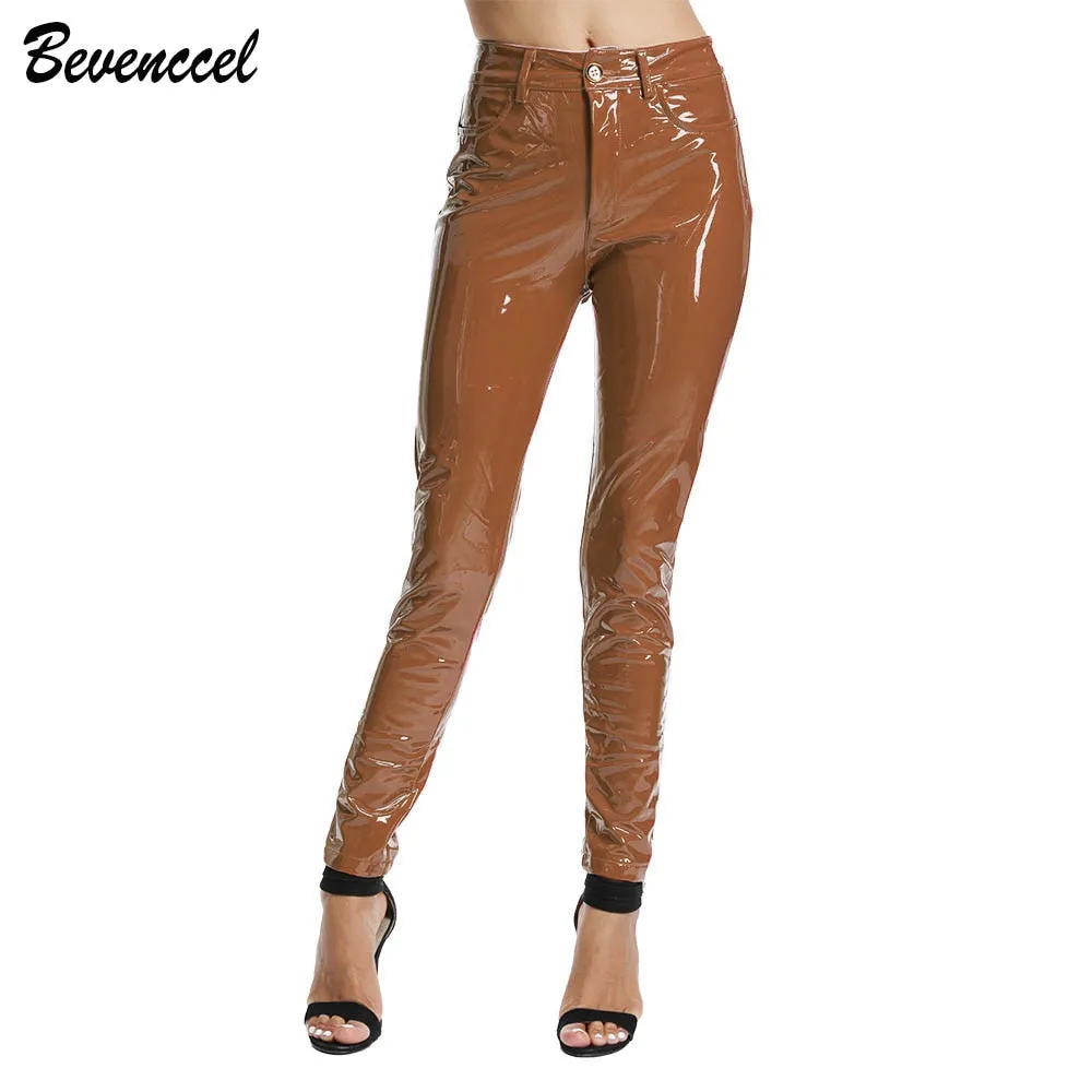 Women's PU Leather Pants Sexy Stretch Women's Pants Bodycon Winter Women Leather Pants Women Trousers Pantalon Female